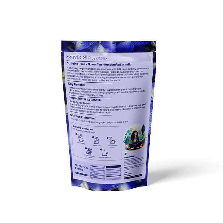 Satvik Sip Butterfly Brew Raw Flower Tea Bags By Kavora - Image 2